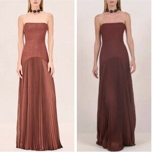 Alexis Brown Strapless Maxi Dress